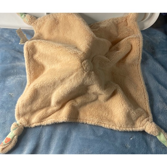 Mary Meyer Flora Fox Lovey Security Blanket Green Floral Butterfly Plush Tag - Picture 6 of 6